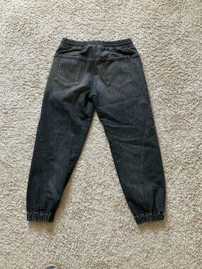 Diesel D-Lab JoggJeans® Elasticated Waistband Jeans Size 27 Black. Drawstring,